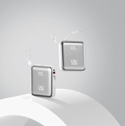 Compact power bank with state-of-the-art quick charging function and digital display Kalsten