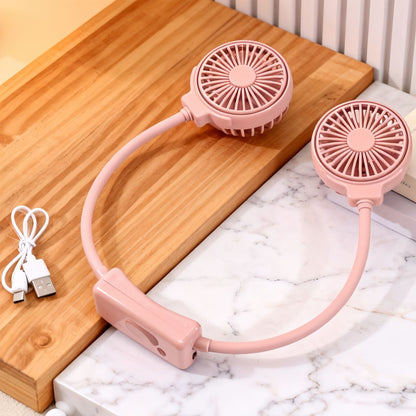 Women's Portable Neck Fan with Flexible Structure Karnz