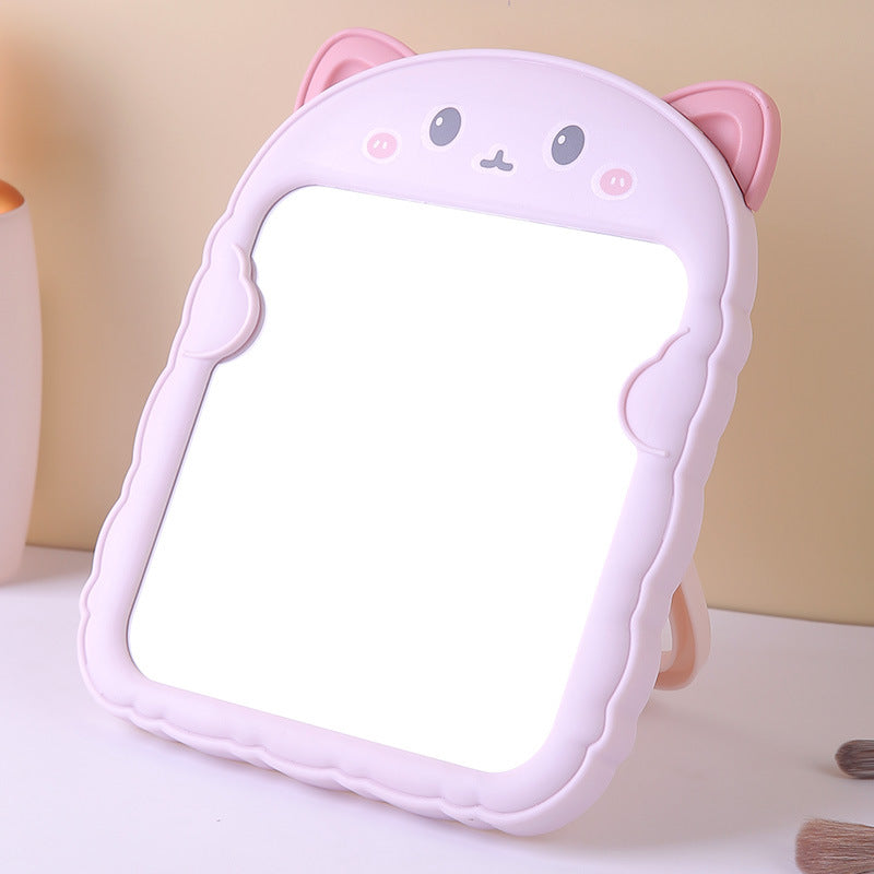 Cute Cat-Themed Desktop Makeup Mirror