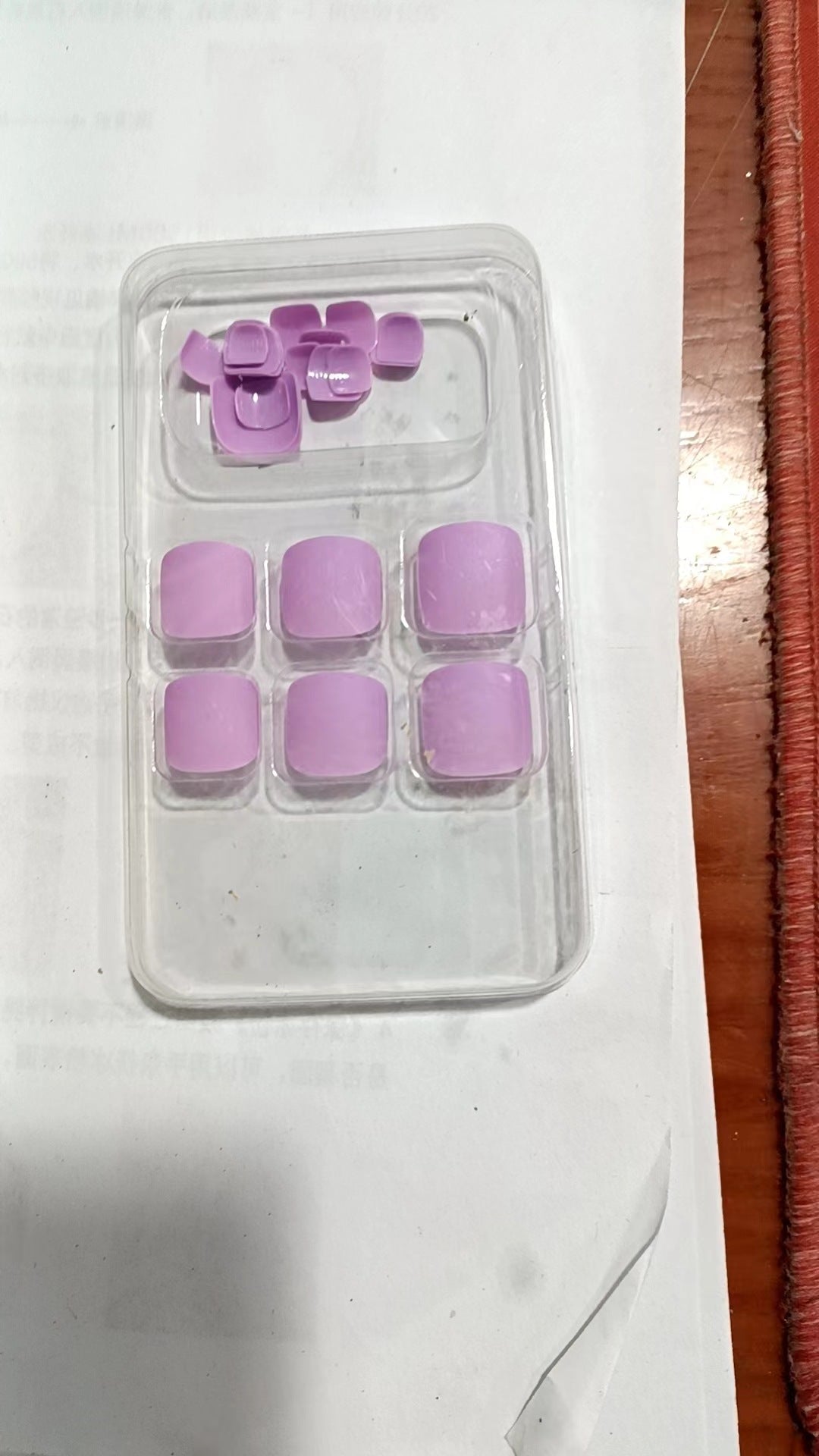 Square-Shaped Press-On Nail Set Acalora