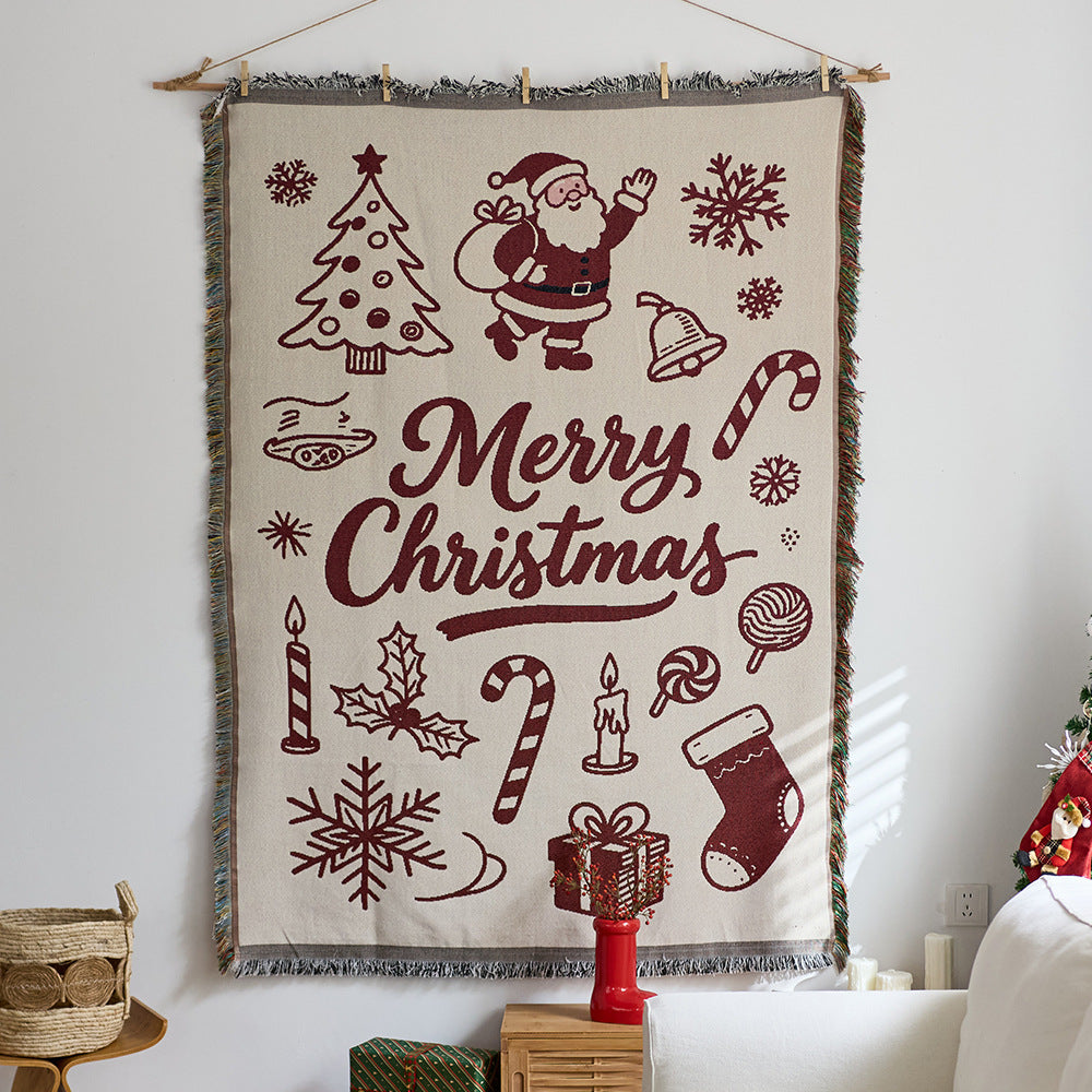Festive Character-Themed Throw Blanket