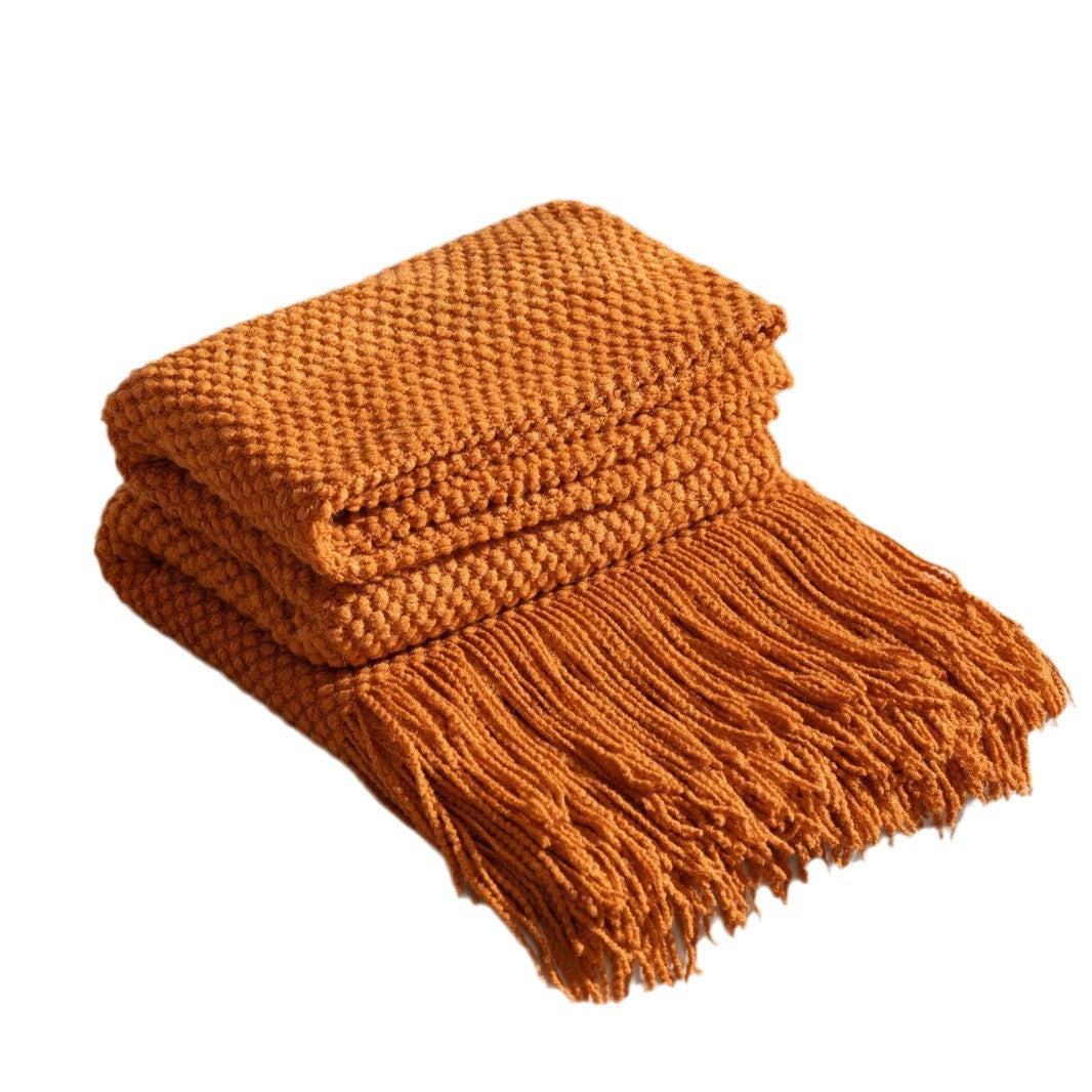 Textured Cozy Throw Blanket