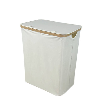 Modern laundry basket with removable lid and carrying handles Acalora