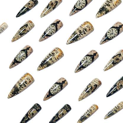 Artistic Vintage Floral Nail Art Acalora