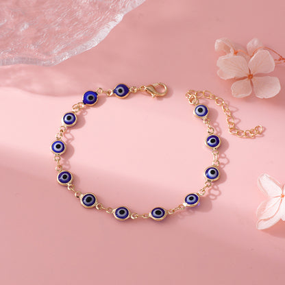 Decorative Evil Eye Charm Bracelet Acalora
