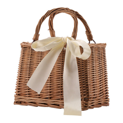 Women's basket bag with elegant bow decoration Brehn