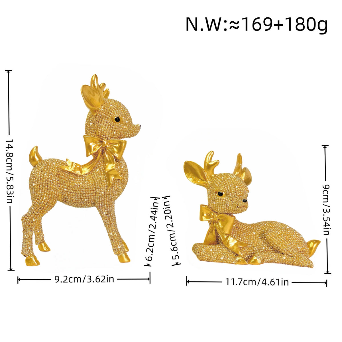 Luxurious Reindeer Sculpture Acalora
