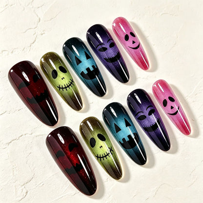 Halloween-Themed Glitter Nail Art Tips Acalora