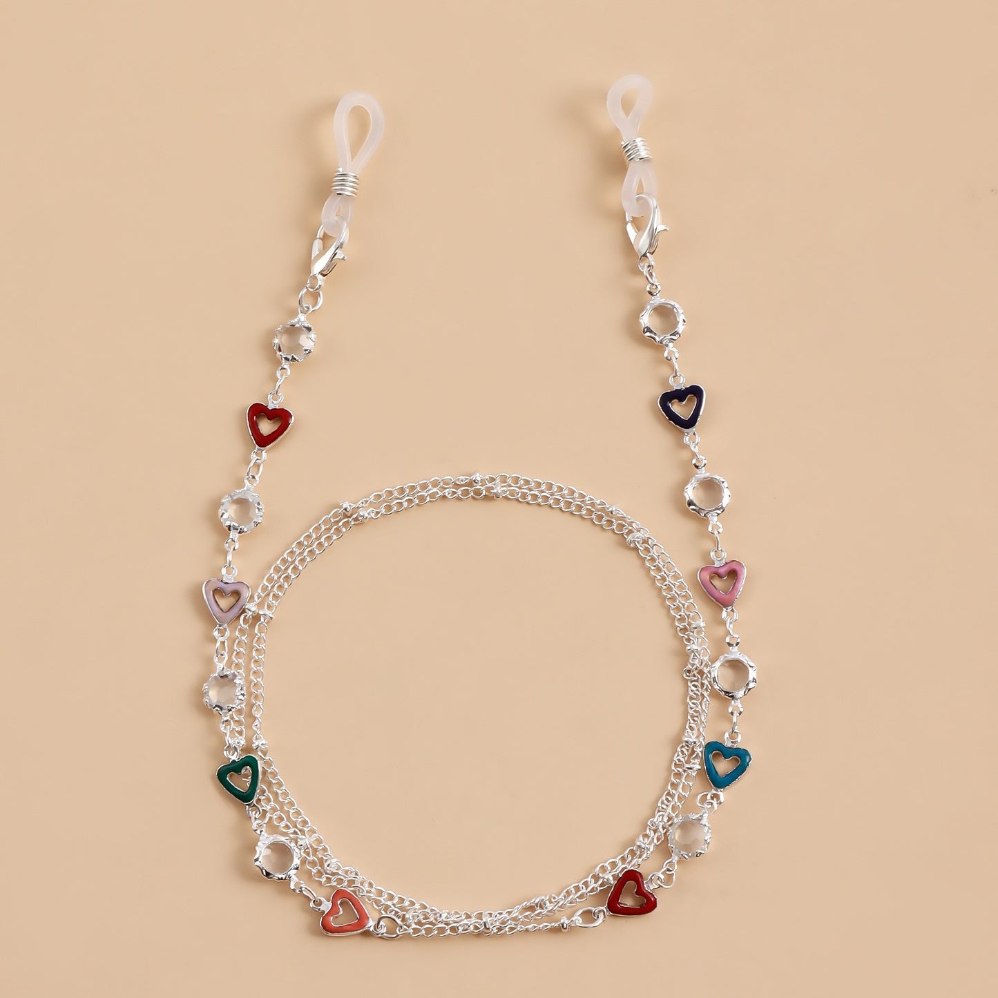 Decorative Heart Charm Eyewear Chain Acalora