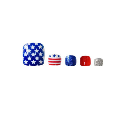 Patriotic Themed Press-On Nail Art Acalora