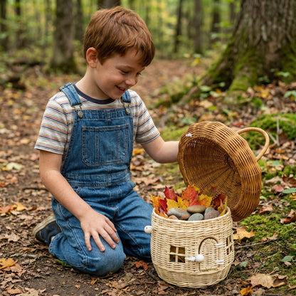 House-shaped storage basket Acalora