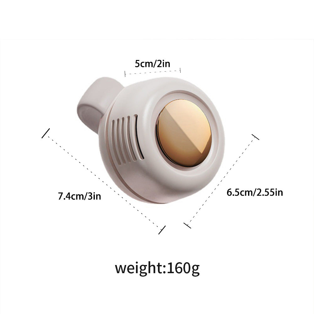 Cooling Clip-on Fan with Warm LED Light and Rechargeable Battery Skanto