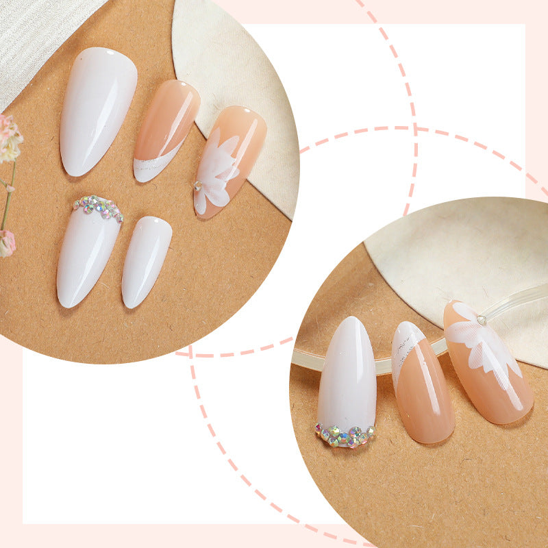 Premium Floral Designed Press-On Nail Set Acalora