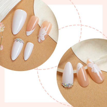 Premium Floral Designed Press-On Nail Set Acalora