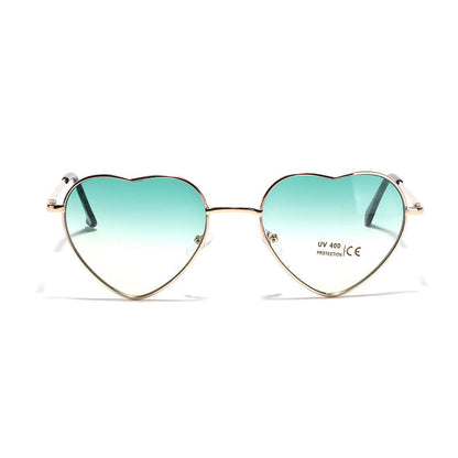 Women's heart-shaped sunglasses with UV protection and delicate frame Skanto