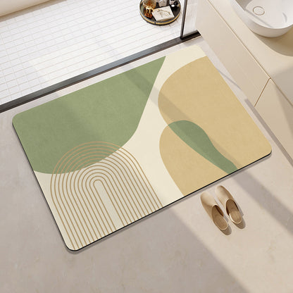Abstract Pattern Non-Slip Bath Mat Acalora