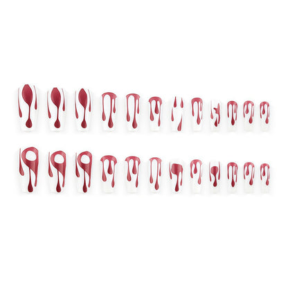 Creative drop design artificial nails Acalora