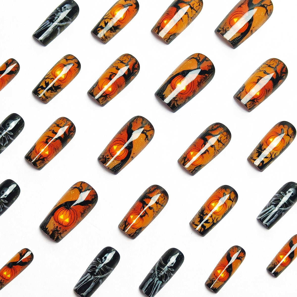 Halloween-Themed Artistic Nail Art Acalora