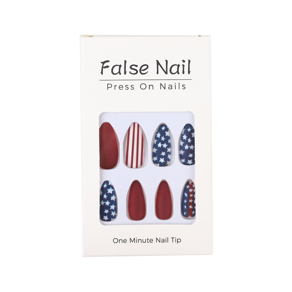 Creative nail art with patriotic designs Acalora