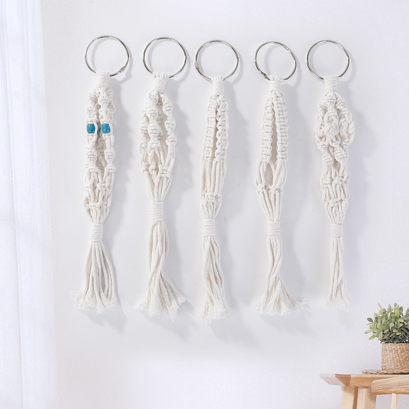 Key jewelry with macrame design Acalora