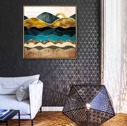 Abstract Wave Canvas Wall Artwork