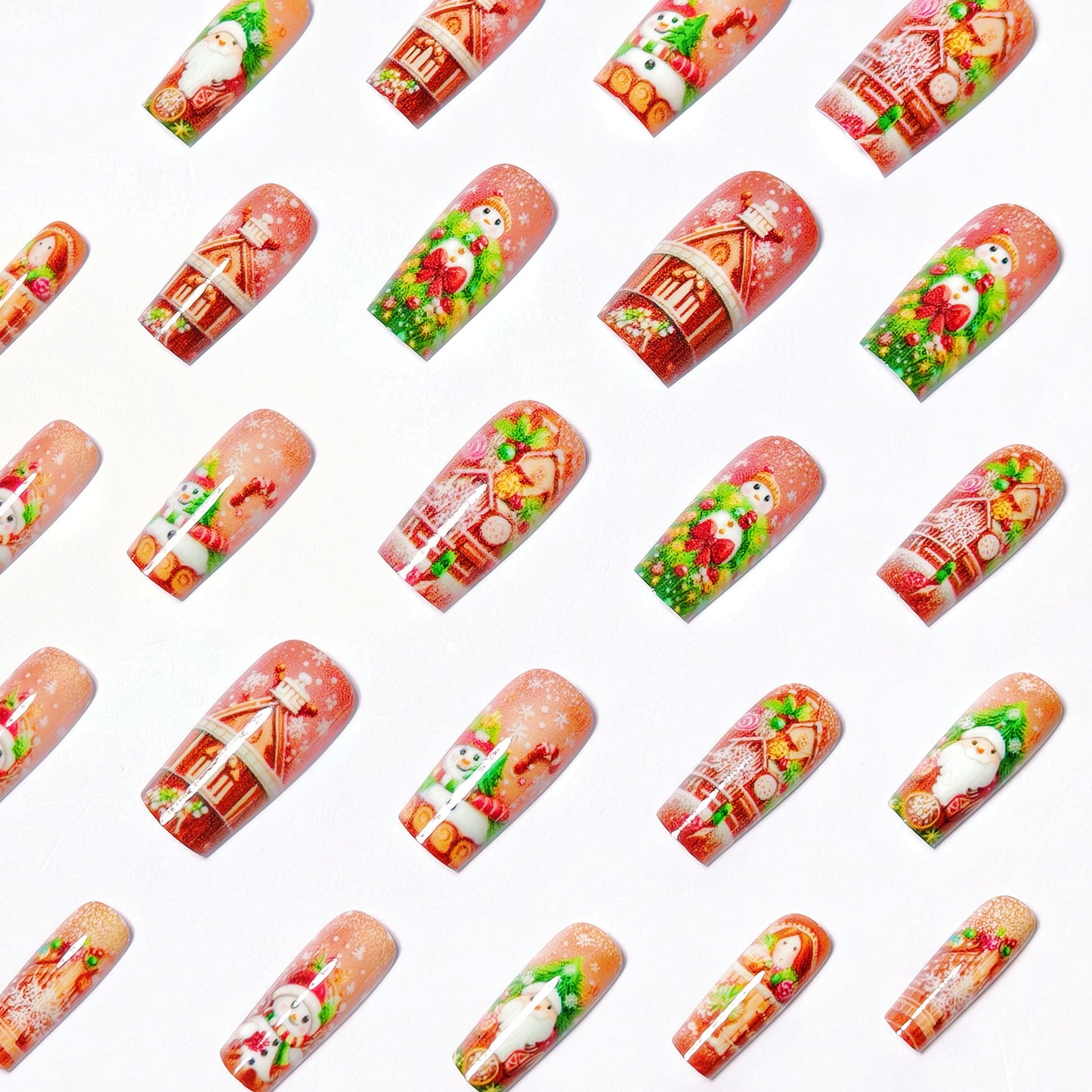 Festive 3D Holiday-Themed Nail Art Acalora