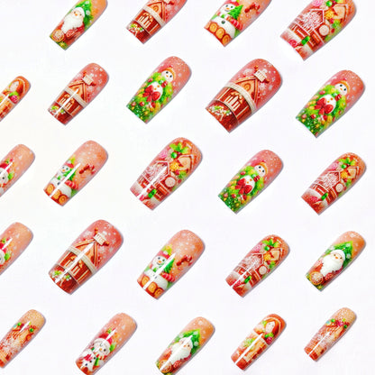 Festive 3D Holiday-Themed Nail Art Acalora