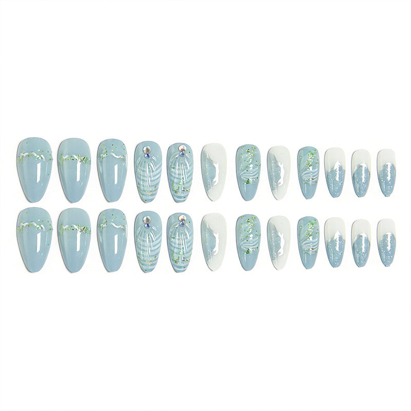 Glittering artificial nail creation Acalora