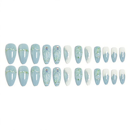 Glittering artificial nail creation Acalora