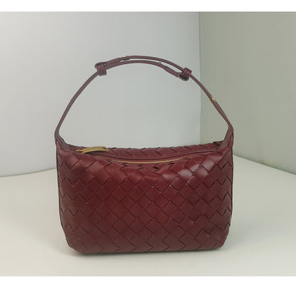 Woven Leather Satchel Bag Acalora