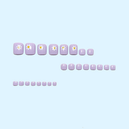 Artificial nail set with spring flower designs Acalora