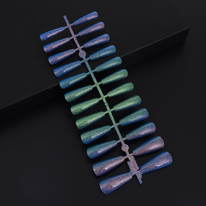 Nail art set with glitter and elegant transitions Acalora