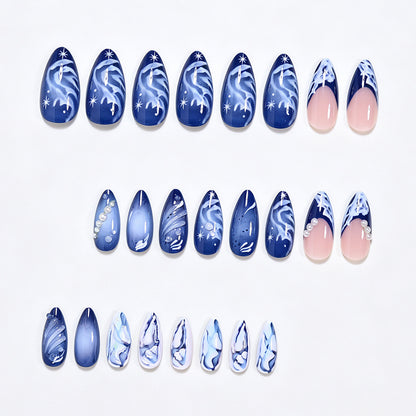 Cosmic Ocean Nail Art Tips Acalora