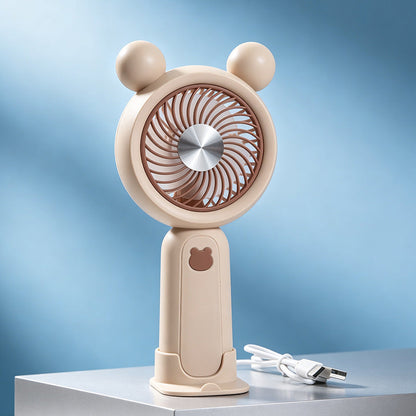 Ladies' Portable Handheld Fan in a cute bear motif Karnz