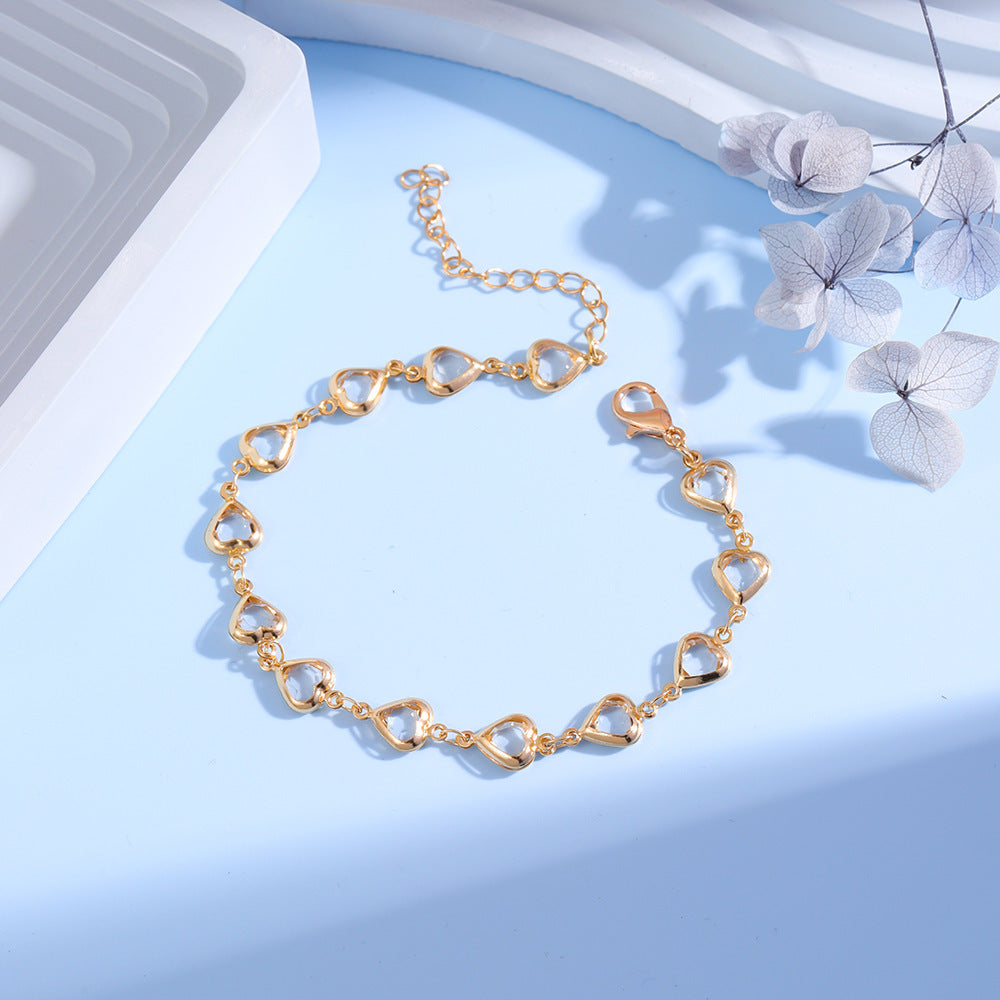 Heart Charm Bracelet Acalora