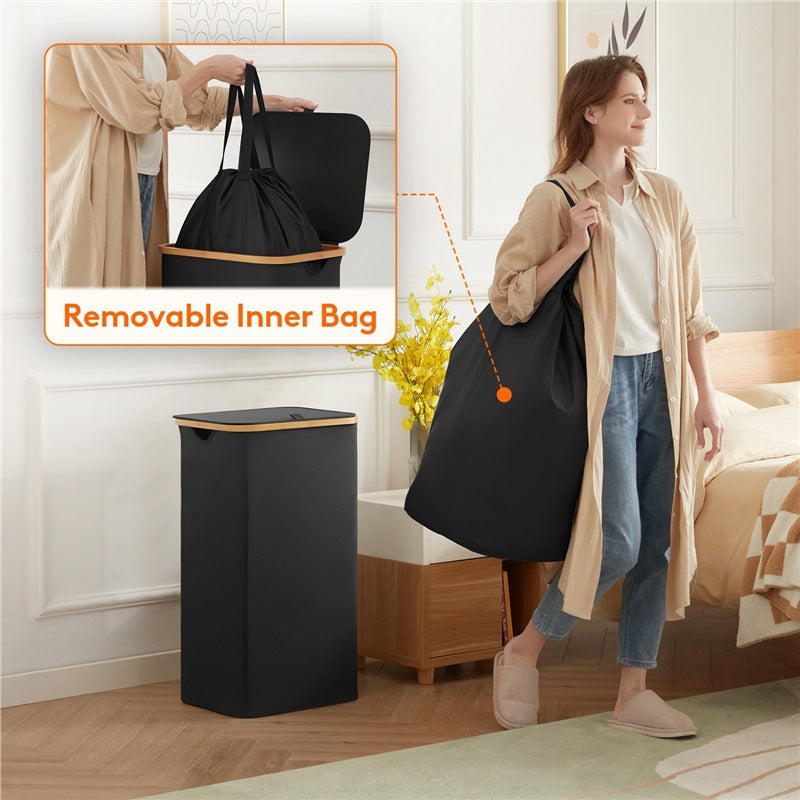 Laundry separation system with practical carrying handles and removable inner bag Acalora