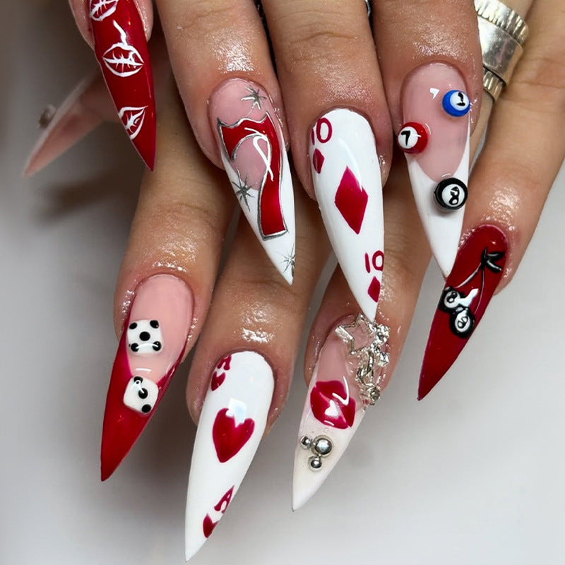 Whimsical Holiday Themed Press-On Nail Set Acalora