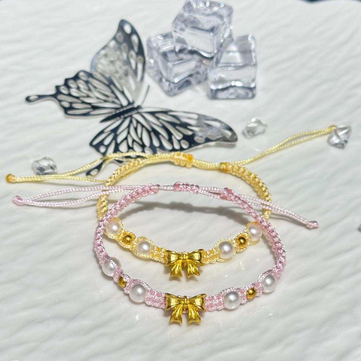 Adjustable Bow Charm Bracelet Acalora 1788856994