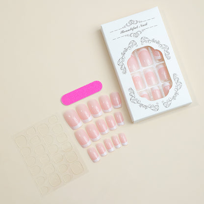 French Tip Press-On Nail Set Acalora 1788495145