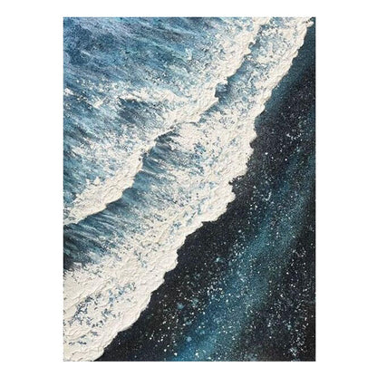 Coastal Wave Texture Canvas Artwork