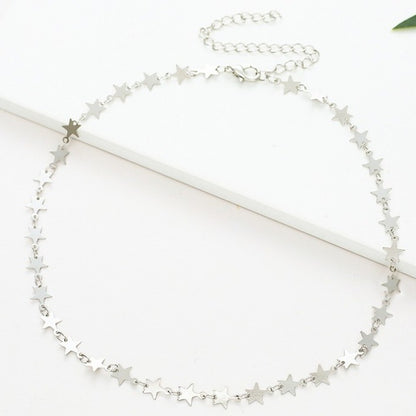Star Motif Chain Necklace Acalora