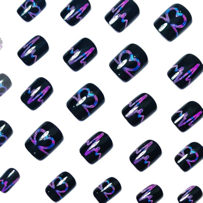 Heartbeat-Themed Nail Art Acalora