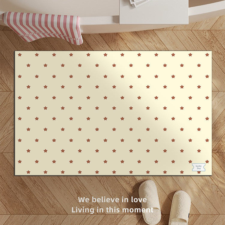 Decorative Star-patterned Bath Mat