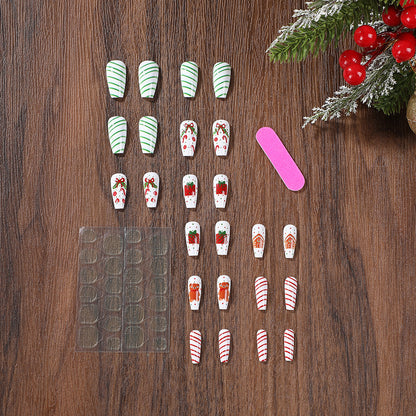 festive nail tips Acalora