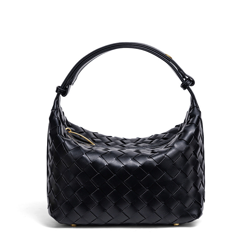 Handmade Woven Leather Mini Bag Acalora