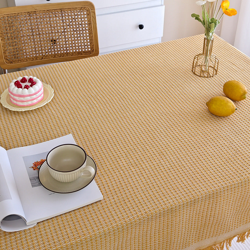 Elegant Woven Tablecloth