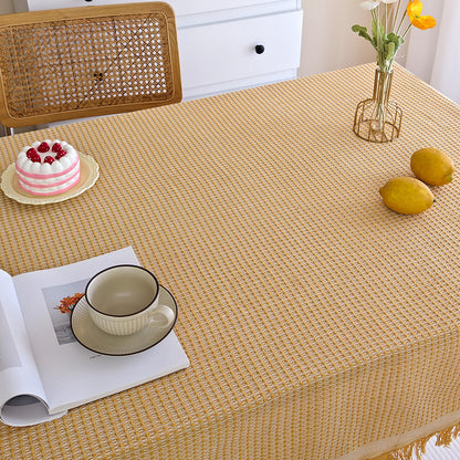 Elegant Woven Tablecloth