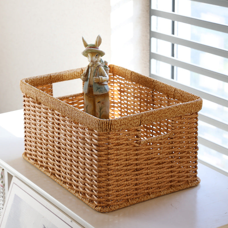 Unisex Practical Storage Basket with Open Handles Karnz