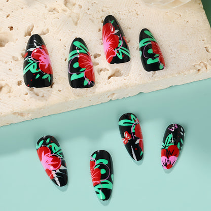 Artificial nails with floral designs Acalora