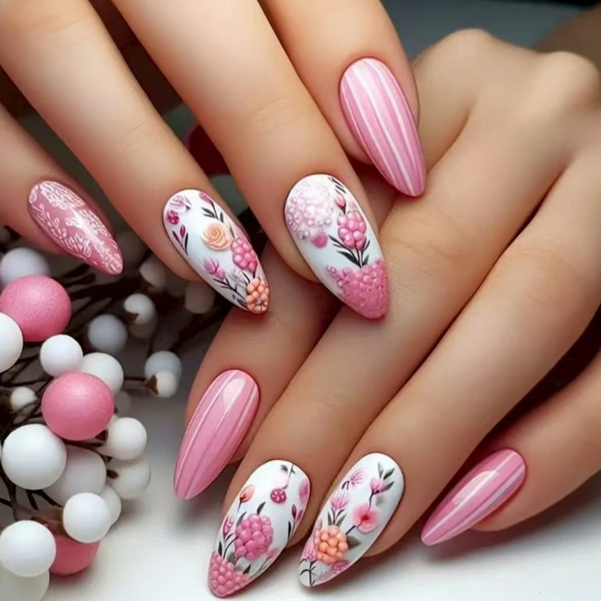 Halloween Nail Art Set with Creative Designs and Sparkling Details Acalora